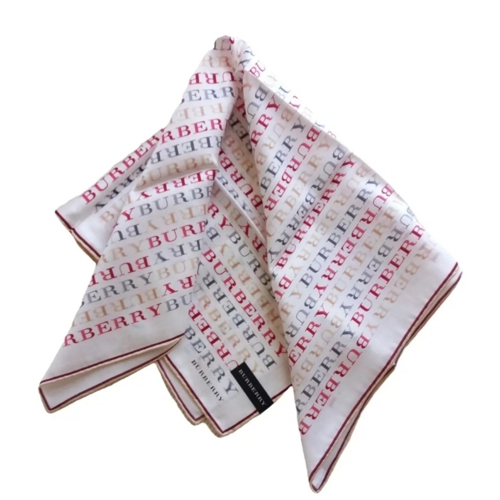 Burberry Silk Hankerchief | Rare Pink | Never Used - Picture 2 of 7